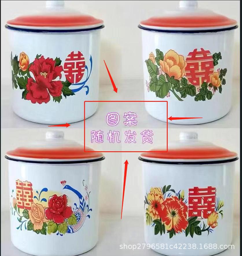 Taza de esmalte de hierro retro nostálgica clásica cinta de cita cubierta marca taza logotipo mayorista antiguo taza de té para niños