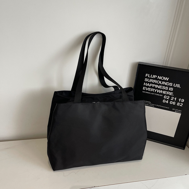 Women's New Oxford Cloth Tote Bag - Korean Style Large Capacity Shoulder Bag For Commuting, Versatile Multi-Pocket Tote - Thumbnail 7
