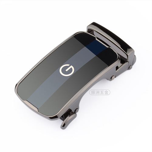 High-end belt buckle mirror automatic buckle metal buckle casual belt buckle head logo custom alloy craft LOGO