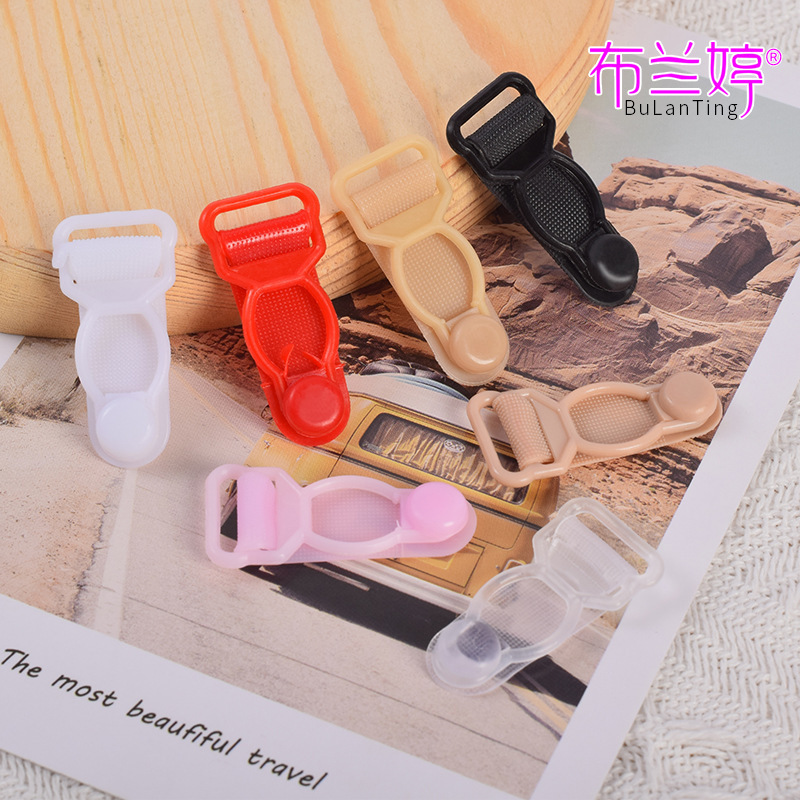 Underwear Garter Buckle 12mm Plastic Gourd Buckle Sling Bra Anti-Slip Strap Spot Wholesale Adjustment Buckle Accessories Accessories