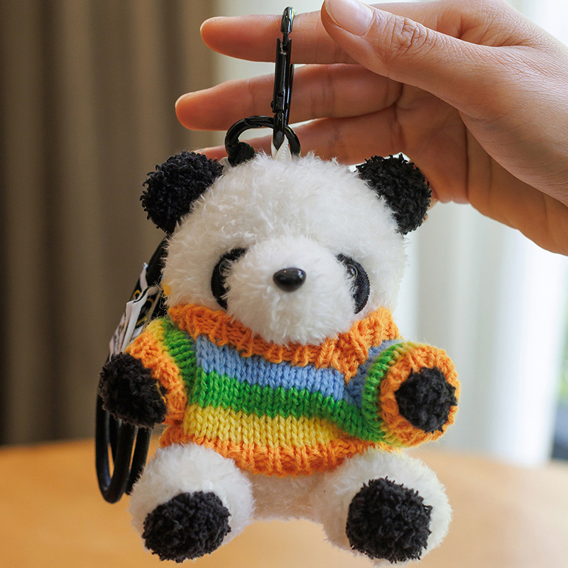 かわいい成都ジャイアントパンダペンダントセーターパンダペンダントクマバッグキーホルダーぬいぐるみ人形女の子