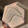 Retro advanced universal necklace from pearl, brand choker, chain for key bag , high-quality style