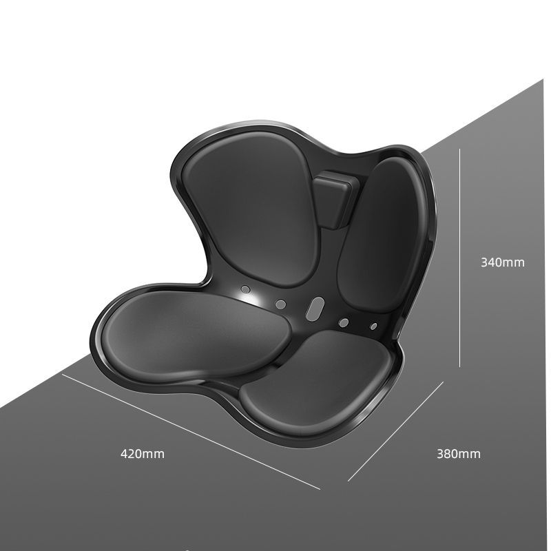 蝶の形のクッション、お尻クッション、仕事用椅子、花びらシートクッション、座りがちなオフィス、座り姿勢の矯正、美尻、腰クッション