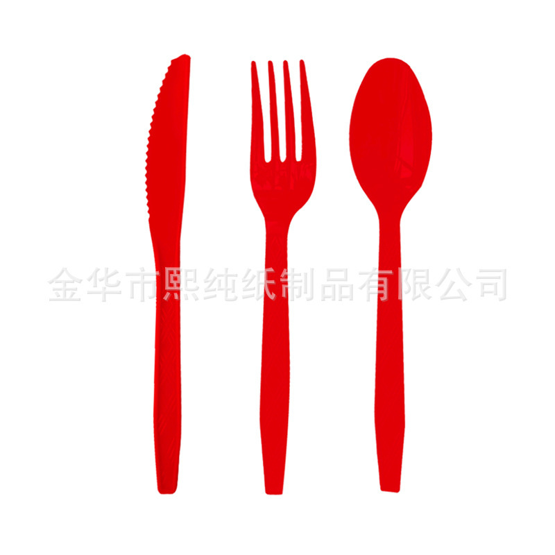 新款红色圣诞节派对装饰用品圣诞树主题一次性餐具纸盘桌布布置|undefined