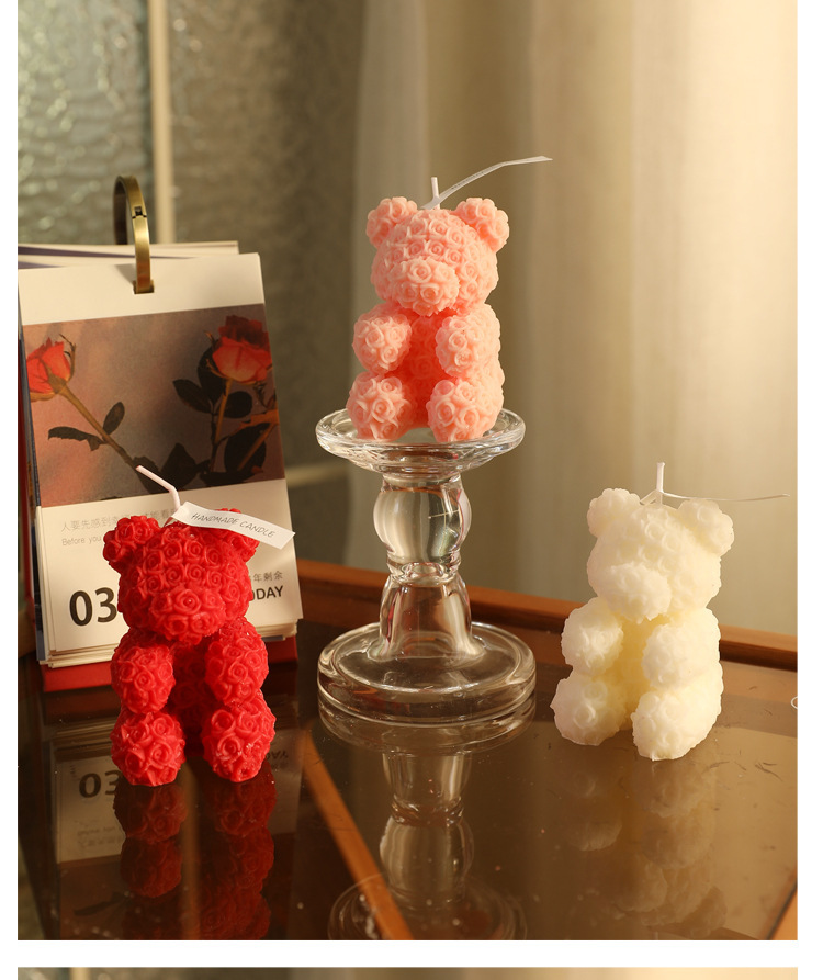 65g Weight Scented Candle Home Textiles & Decor Type Valentine'S Day Casual Elegant Cute Bear Soy Wax Scented Candle