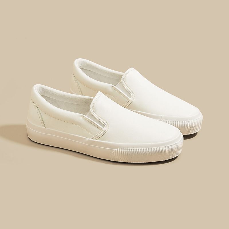 Zapatos de hombre de gran tamaño de comercio exterior transfronterizos de verano transpirables zapatos de plancha deportivos casuales zapatos blancos de cuero