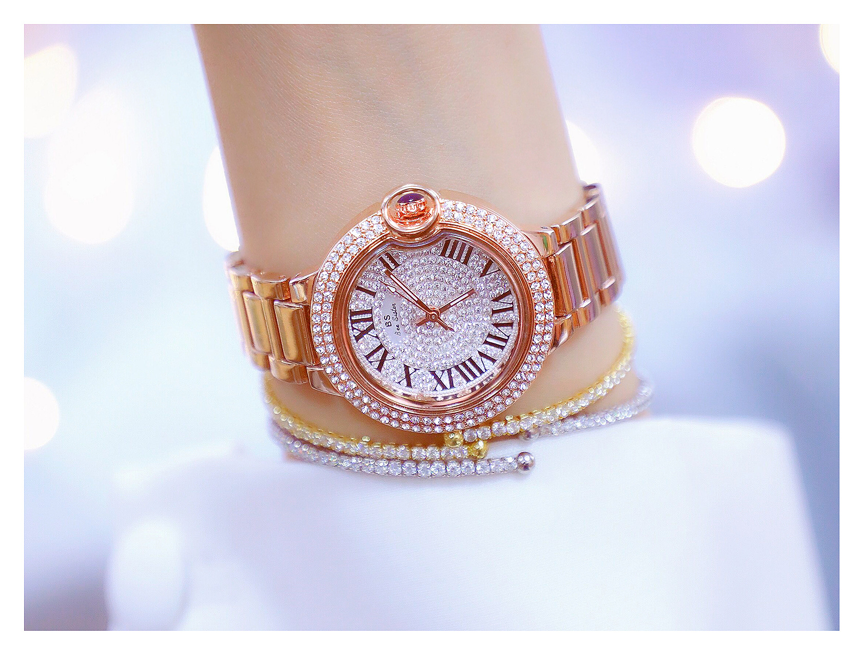 100g Weight Tempered Glass Mirror Material Alloy Strap Material Watch Classification Pointer+Number Display Type Jewelry Buckle Buckle Style Round Dial Shape Casual, Daily Occasion Quartz Movement Solid Color Pattern Women's Gender Simple Style, Classic Style Style Simple Style Classic Style Solid Color Jewelry Buckle Quartz Watch Women's Watches 7
