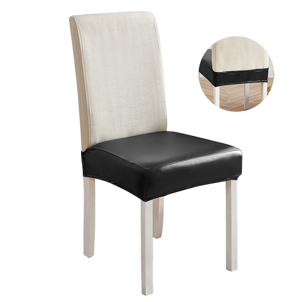 Funda de silla lista para usar de TEMU, dropshipping, funda elástica de seda de leche para banco, funda de taburete de venta caliente transfronteriza, funda de cojín para silla SHEIN