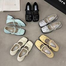 G 26950 Pointed Block Heel Mary Jane Shoes ��ͷ�ָ���ʽ����
