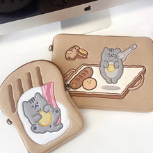 Korea Cute Toast Laptop Sleeve11 13 14 15 15.6 Inch Cover跨