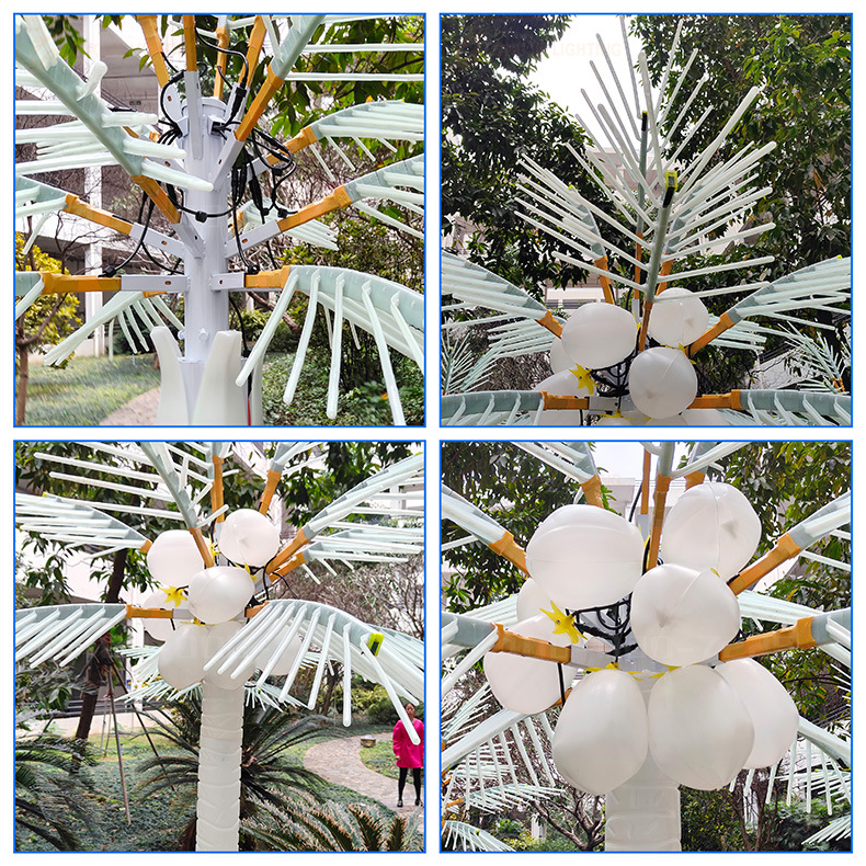 高3米 宽2米12叶七彩同步闪椰子树 高3米 宽2米16叶七