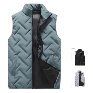 NASA Joint Men's Vest Cross-border Amazon Autumn and Winter Collar Jacket Sleeveless Vest Sports Casual Top