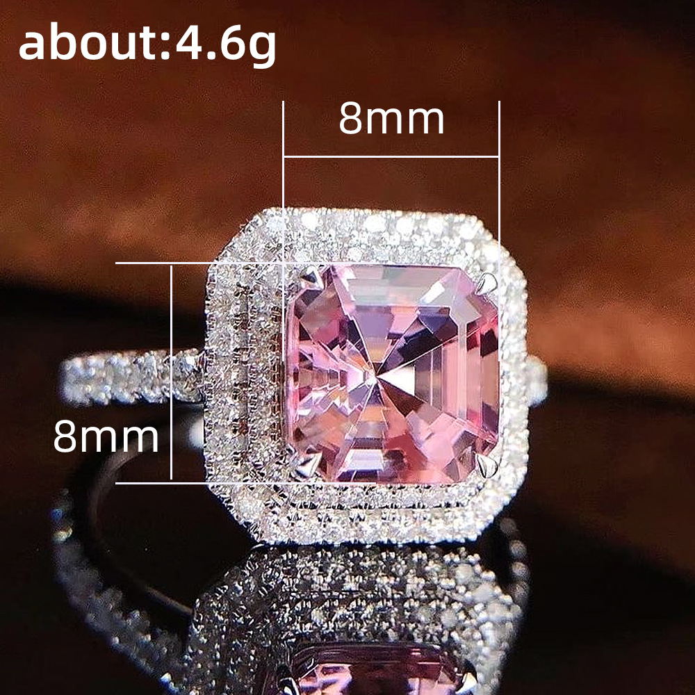 Fashion Geometric Copper Rings Inlay Zircon Copper Rings display picture 1