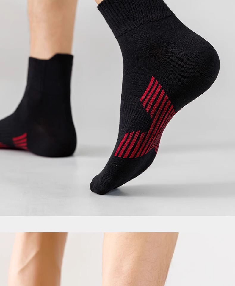 Calcetines deportivos de algodón para hombre transpirables_voghion.com