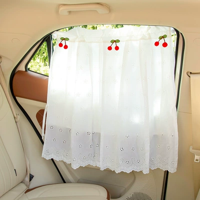 Car curtains – Car Fresh Curtain - lace-knitting-fresh-e-cherry-double-double-open