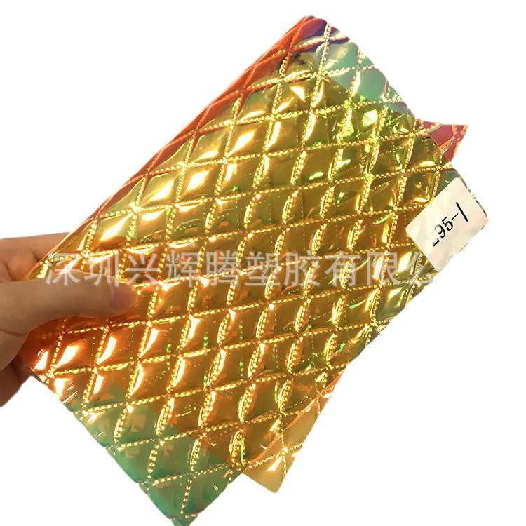 Two-color rainbow retroreflective bag PVC, direct factory sales
