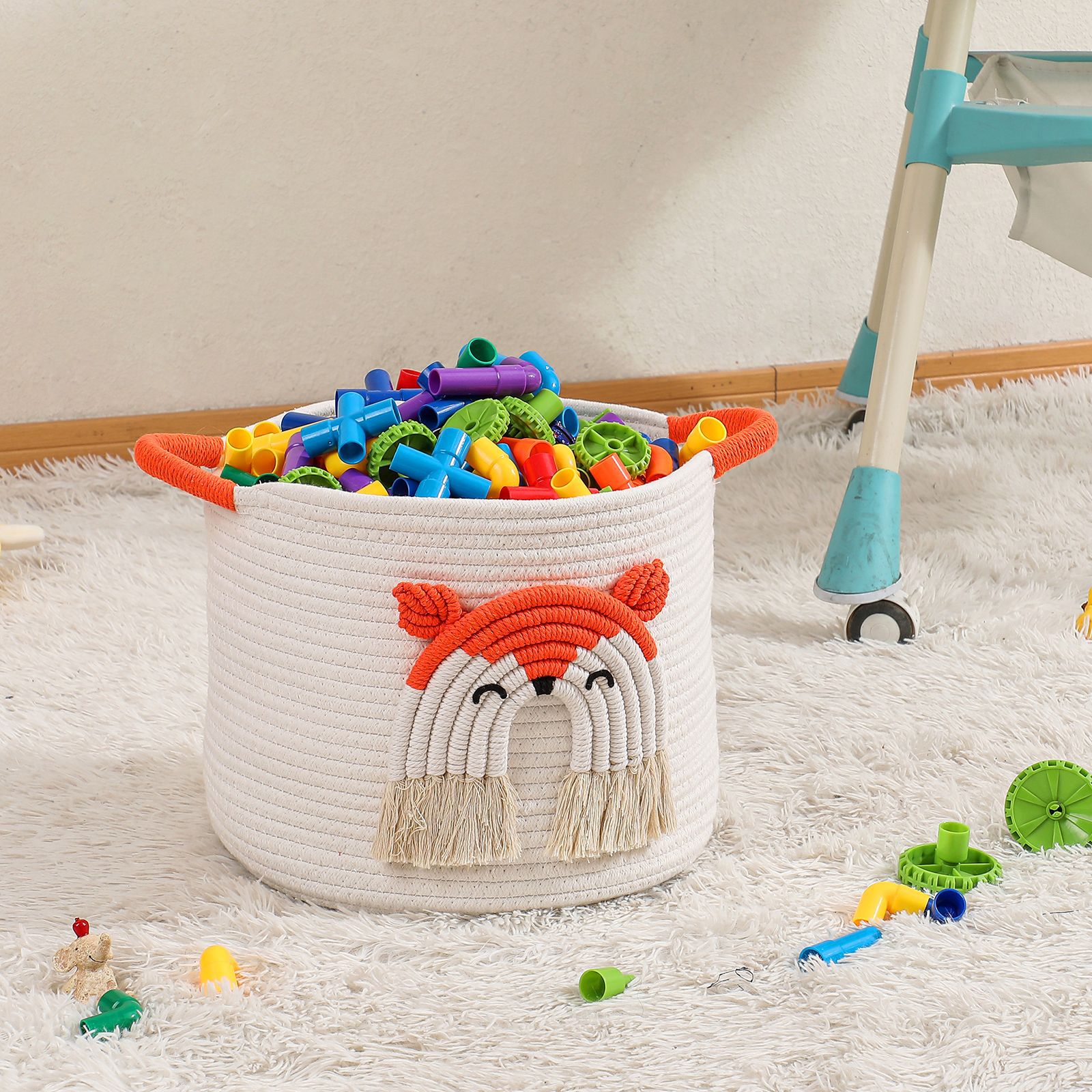 Cotton Thread Storage Basket Toy Storage Household Storage Box Wardrobe Storage Box Clothes Fabric Storage Basket Intimates Snacks
