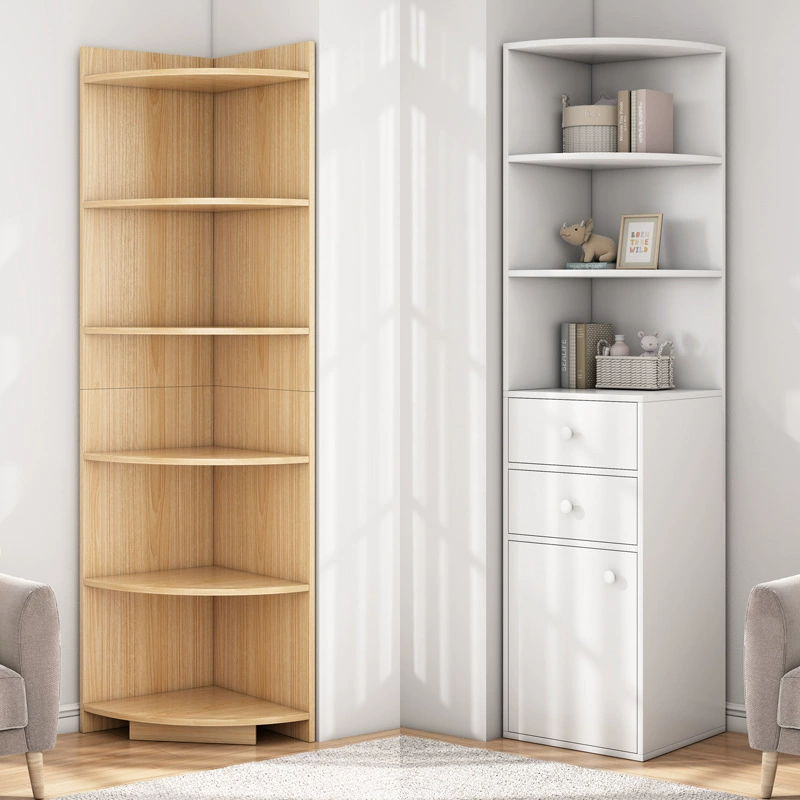 Угловой шкаф от пола до потолка треугольная полка для гостиной