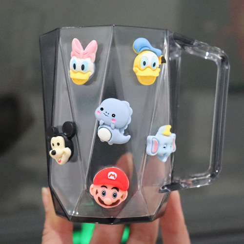 Cartoon Cute Children's Toothbrush Cup Creative Diamond Mouthwash Cup Household Toothbrush Cup Student Dormitory with Tooth Holes Toothbrush