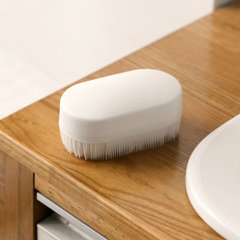 Silicone Soft-Bristled Laundry Brush, Silicone Brush That Does Not Damage Collar, Intimates, Intimates, Small Brush, Multi-Functional Cleaning Brush, Shoe Cleaning Brush