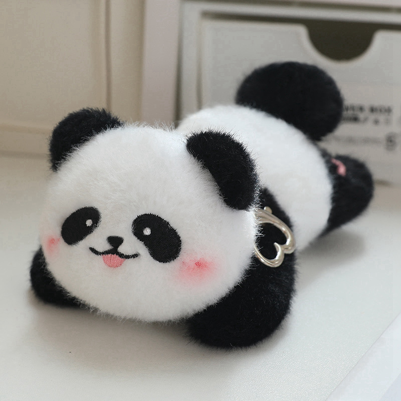 かわいいパンダのぬいぐるみのぬいぐるみの人形のペンダントの小さいアクセサリーのぬいぐるみの旅行の記念品|undefined
