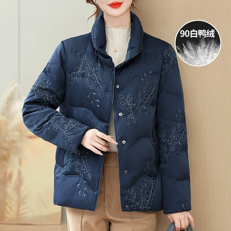 2024 Мама пуховик Короткие маме зимние топы для пожилых мам