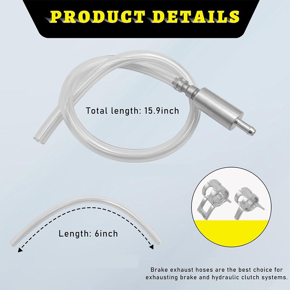 Motorcycle fuel pipe motorcycle fuel supply tool hydraulic brake bleeder tool one-way valve suction pipe