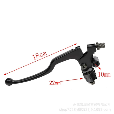 Motorcycle Accessories Handlebar Support Handlebar Faucet Fxd125 Cg125 Left and Right Support Assembly with Mirror Holder Handle (Motorcycle Handle Cover) - black-one-on-the-left