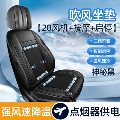 Cushion Seat Cushion Cover — Multi-function pad - gb-20-fan-massage-start-and-stop-mysterious-black