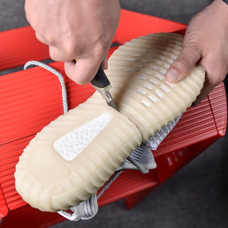 [Putian high-end] coconut shoes men's 350 gypsophila pure original high version gypsophila shoes spring running shoes