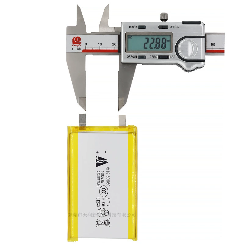 805080 полимерный литиевый аккумулятор ёмкостью 4000 mAh 3.7V три-пуроподобный мягкий пакет батареи для цифрового оборудования