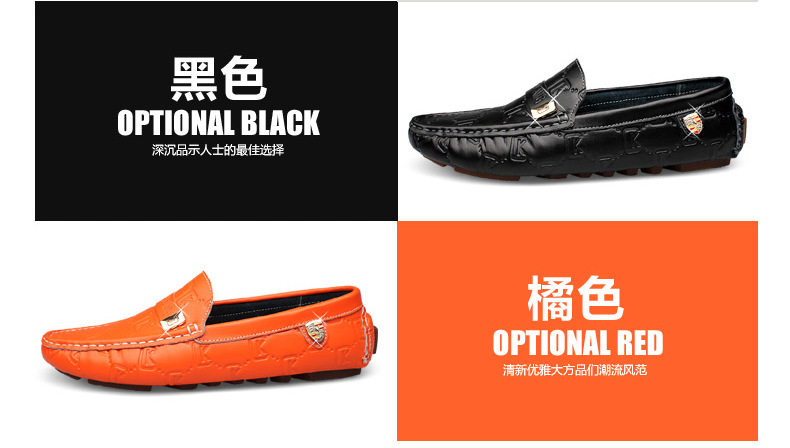 Giày lười nam da bò cao cấp xỏ chân đế mềm, mũi tròn, phong cách Hàn Quốc — CK0085 màu trắng, CK0085 màu xanh lam, CK0085 màu đen chi tiết 7