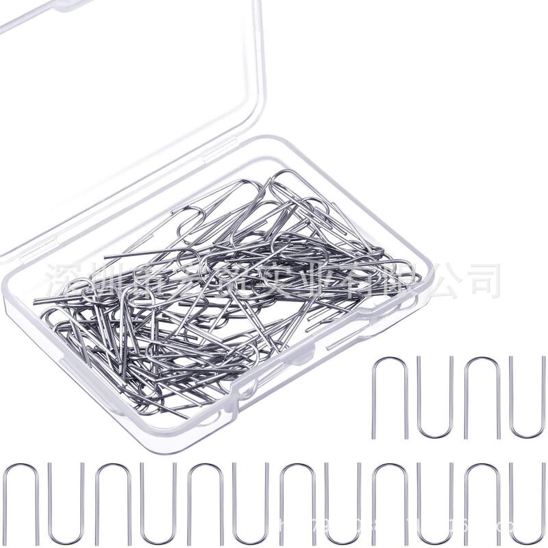 Cross-Border High Temperature Nickel Chrome Wire Jumping Ring U-Shaped Hook DIY Jewelry Glass Ceramic Hand Tool Accessories