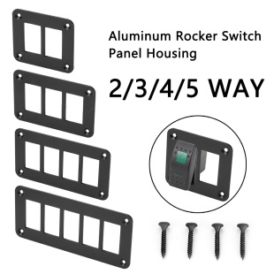 2/3/4/5 way aluminum rocker switch panel housing bracket for Narva type boat car switch parts