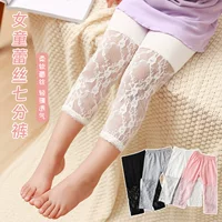 Summer children's leggings, thin lace trousers, lace dress, 2023 collection