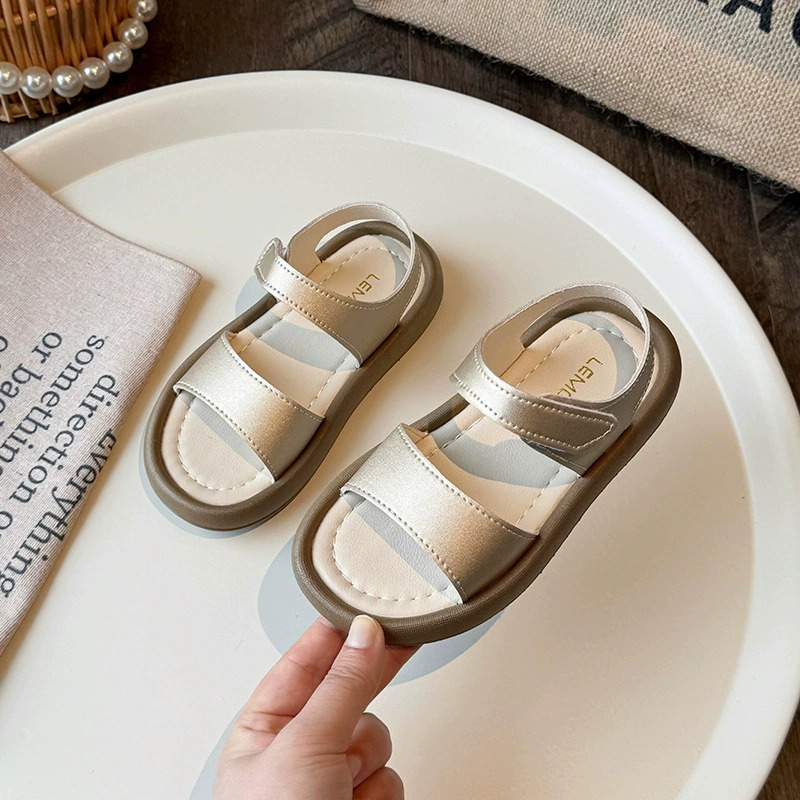 Summer sandals, fashionable beach footwear for leisure