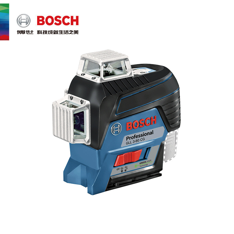 博世BOSCH绿光激光水平仪12线贴墙仪GLL3-80CG打墙仪标线仪
