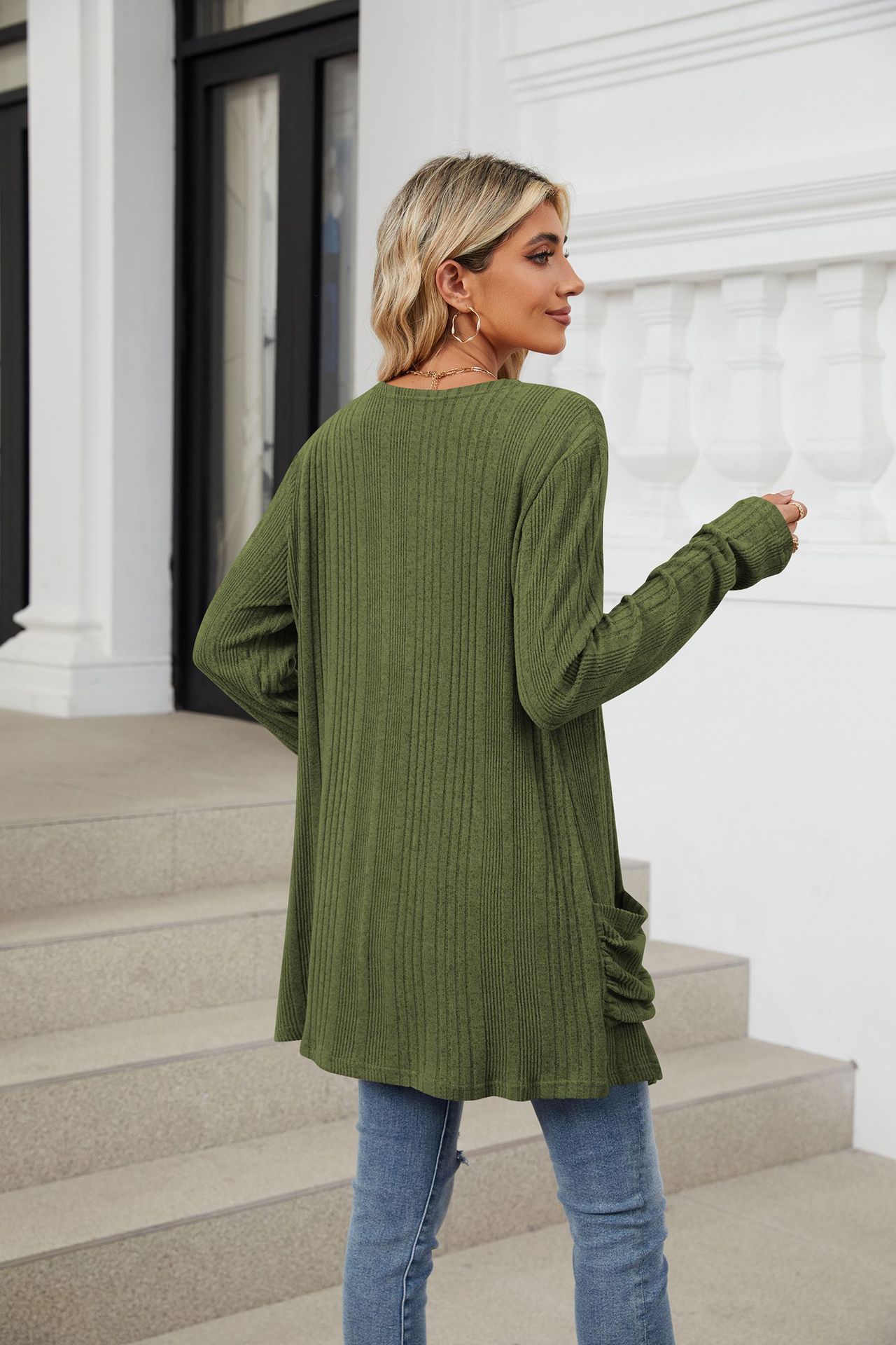 490g Weight Long Sleeve Sleeve Length Placket Placket Type Regular Sleeve Sleeve Type Nylon, Spandex, Polyester Fabric Type Long Top Length Cardigan Tops Type Holiday, Daily Occasion Collarless Neckline Regular Fit Fit Type Solid Color Pattern Winter, Autumn Season Women's Gender Casual, Elegant Style Wholesale Women's Casual Elegant Solid Color Long Sleeve Sweaters & Cardigans 35