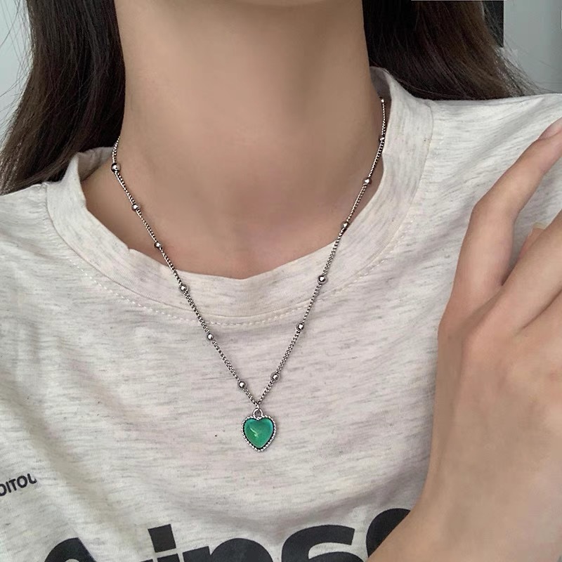 Fashion Heart Shape Alloy Plating Womenu0027S Necklace 1 Piece