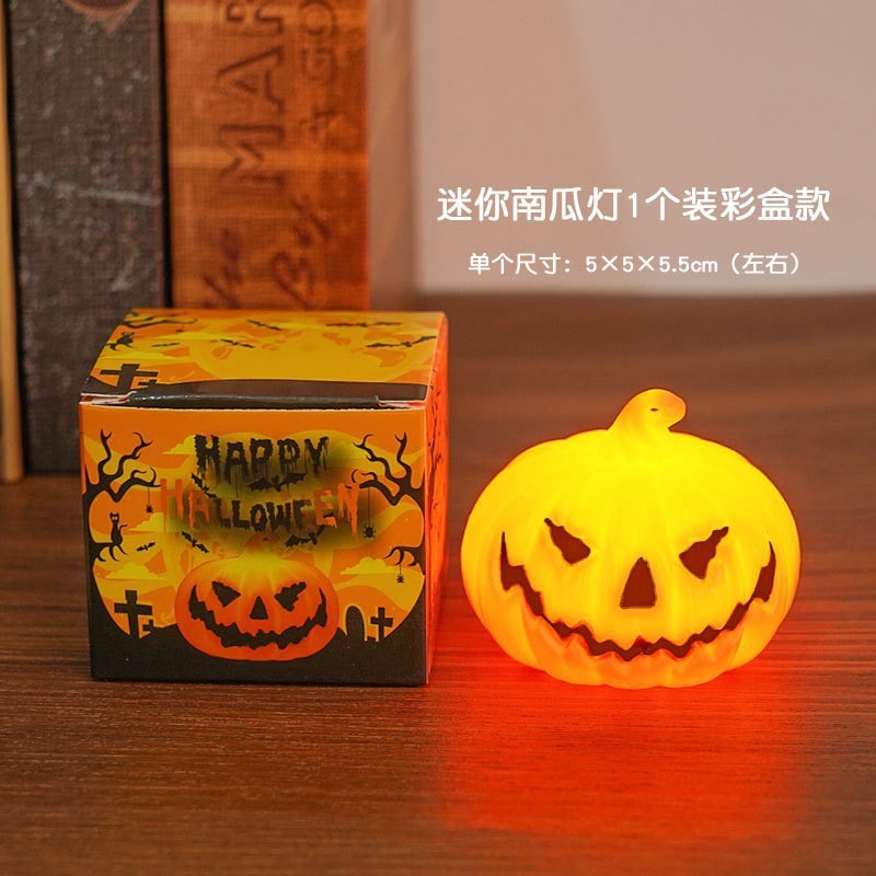 ハロウィンポータブルカボチャランプ LED 電子キャンドルライトパーティー装飾小道具雰囲気ライト装飾品卸売|undefined