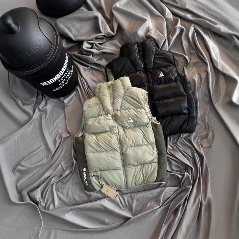 Foreign Trade Acg Winter Vest Windproof Warm Couple Cotton Jacket Trendy Brand Student Same Style Stand Collar Versatile Coat