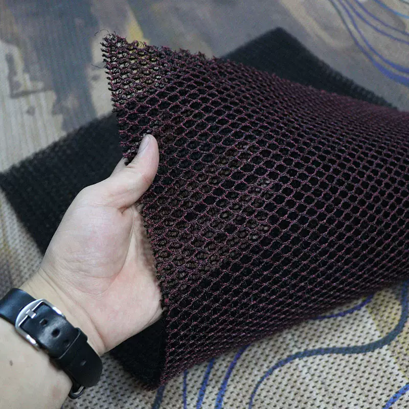 工厂包邮现货3d网眼布脚垫网布料防滑布环保材料可收回面料