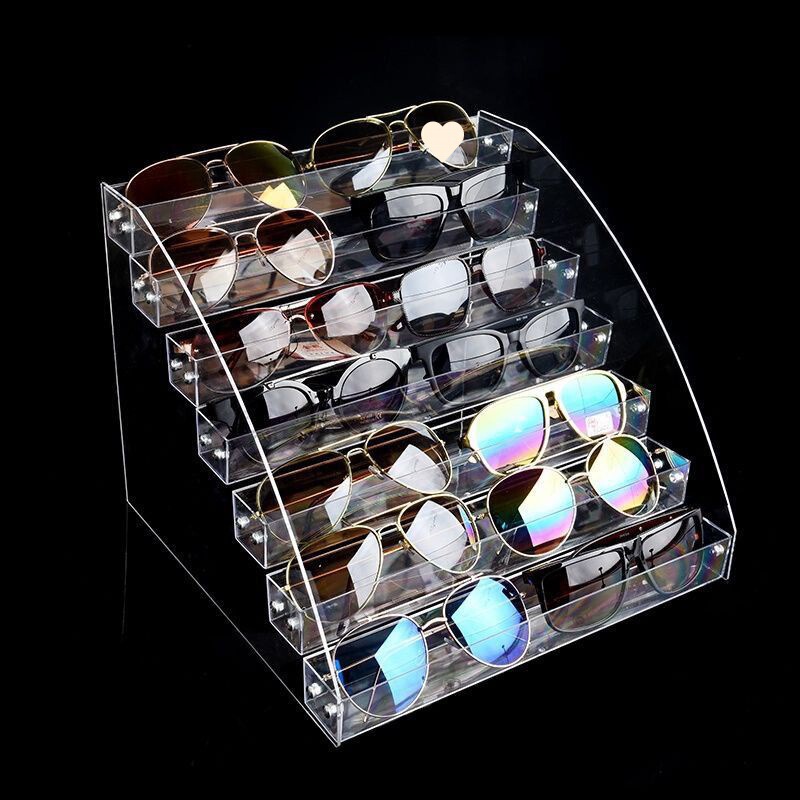 Glasses Storage Box Display Rack Display Rack Sunglasses Display Rack Transparent Acrylic Multi-layer Detachable Cross-border Special Supply Wholesale