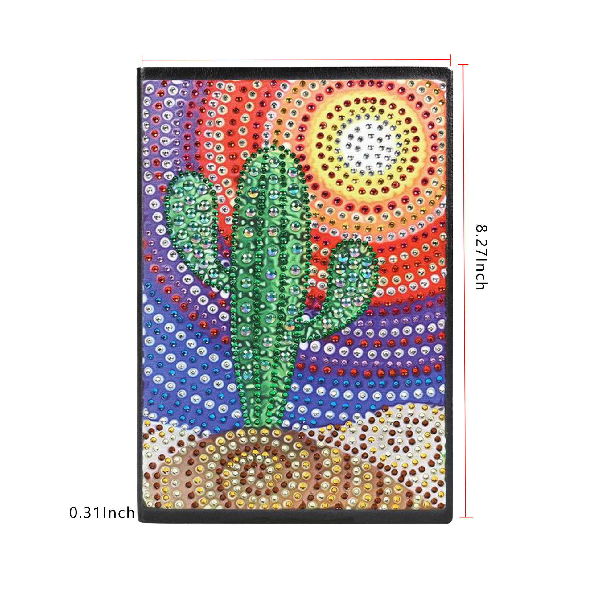 Pegatinas personalizadas para cuadernos con pintura de diamantes DIY, pinturas decorativas de diamantes hechas a mano, cuadernos con pintura de diamantes, pintura de diamantes completa.