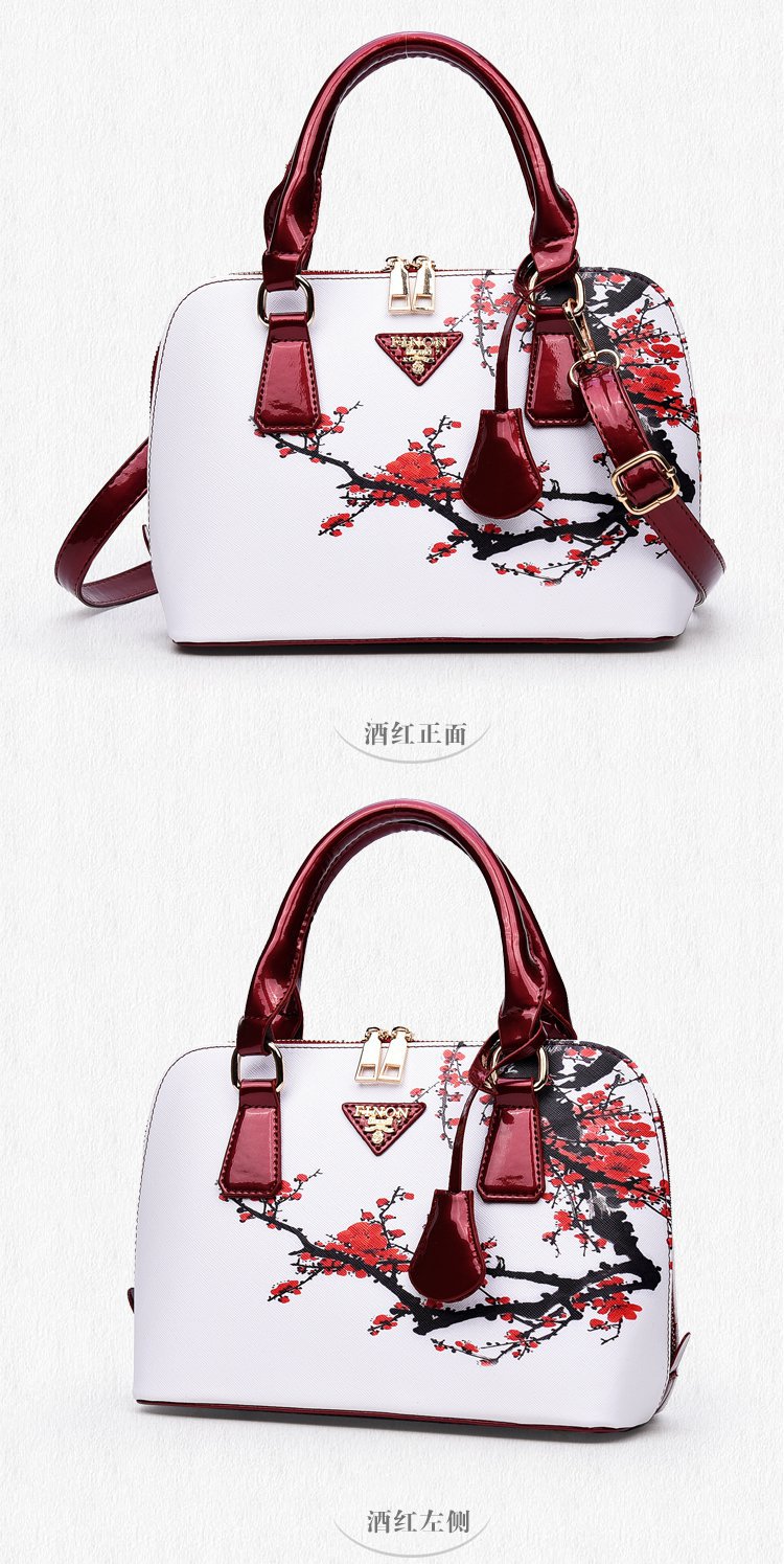New trendy printed shell bags, European and American women's bags, single-shoulder crossbody hand-held women's bags, cross-border one-piece delivery worldwide undefined