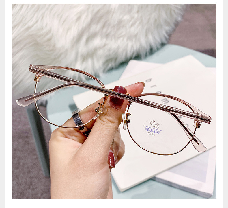 10209新款半金属眼镜框防蓝光眼镜平光镜无度数厂家批发跨镜镜架详情43
