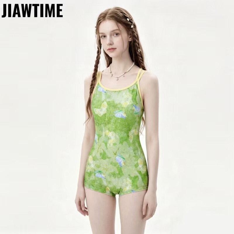 New Racing Swimsuit for Women, Fresh and Stylish, Conservative One-Piece Butterfly Print Fashionable Swimwear New Racing Swimsuit for Women, Fresh and Stylish, Conservative One-Piece Butterfly Print Fashionable Swimwear