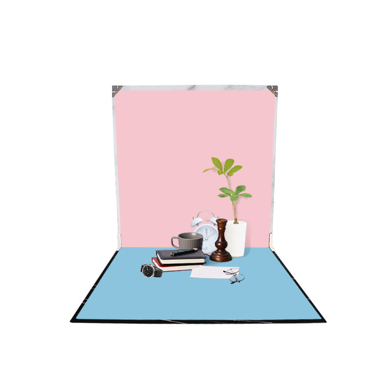 Double-Sided Photography Background Paper 59.5*59.5cm Morandi Pure Color Background Paper Popular Shooting Props