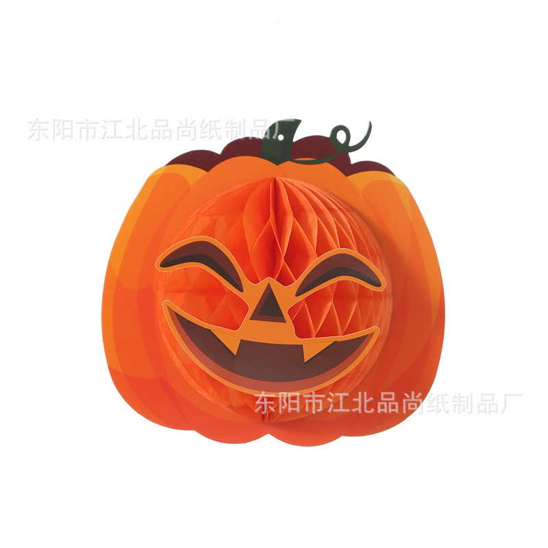 ハロウィーンのハニカムボールは魔女のクモのデパートの店のショーウインドーの幽霊の日の雰囲気を飾って雰囲気のメーカーの直接販売を飾ります。|undefined
