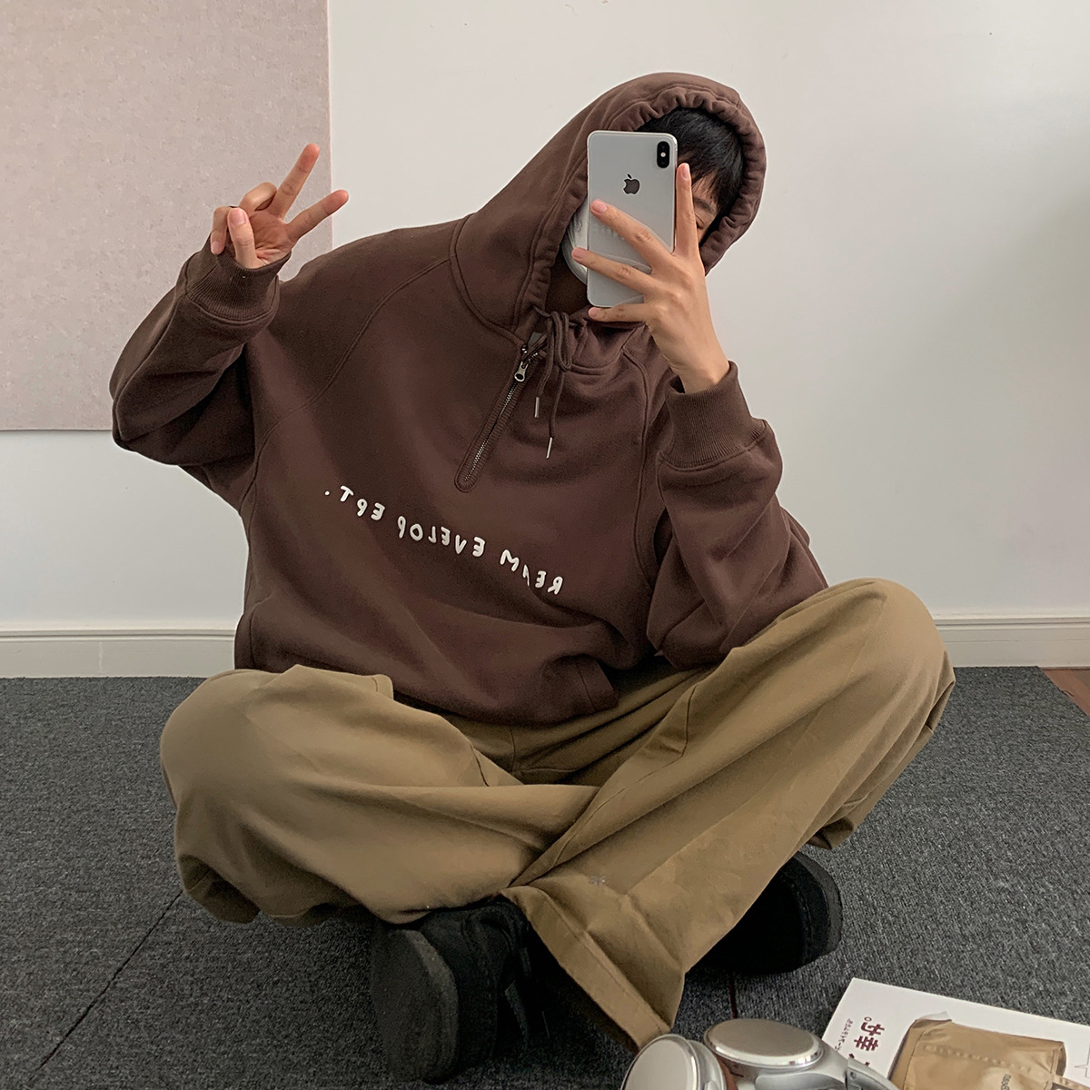 Autumn demi-season base warm sweatshirt for leisure